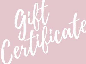 Gift Certificate Printable Card Voucher Beige Minimalist Feminine Template