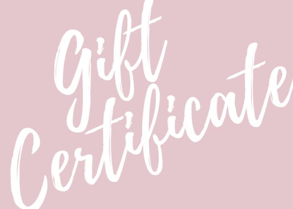 Gift Certificate Printable Card Voucher Beige Minimalist Feminine Template